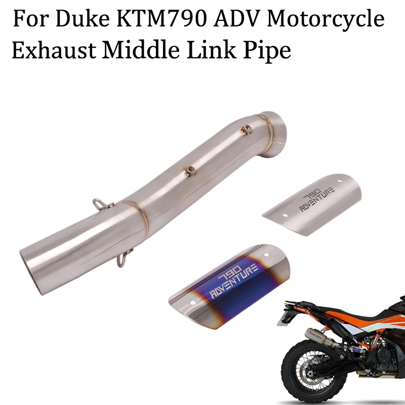 

Slip On For DUKE KTM790 ADV 790 Adventure R 2020 2021 Motorcycle Exhaust Escape Modify Stainless Steel Link Pipe Connection 51mm