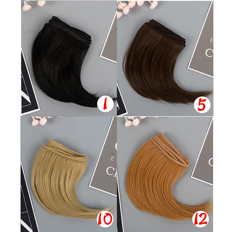 New 10cm DIY Hairline big roll big buckle dark button Tresses Doll Wig Material Hair Wig For 1/3 1/4 BJD Doll Accessories toys