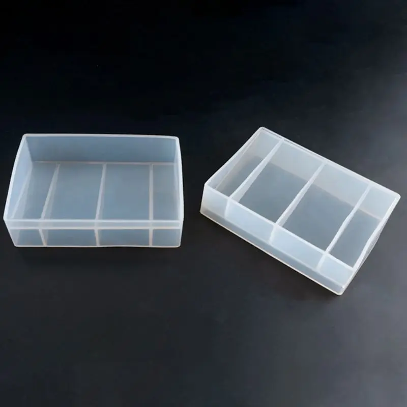 Molde retângulo resina para fotos, pingente, joias, silicone, faça você mesmo, artesanato, bolo, ferramentas uv, moldes epóxi 203b
