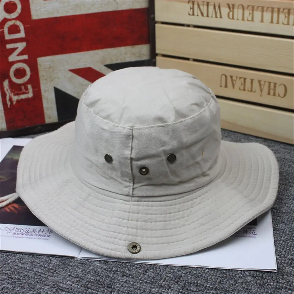 Safari Hat Czapki męskie Czapki turystyczne Czapka męska Czapka męska Panama Boonie Bucket Hat Bawełna Wędkarstwo Polowanie Safari Letnie słońce