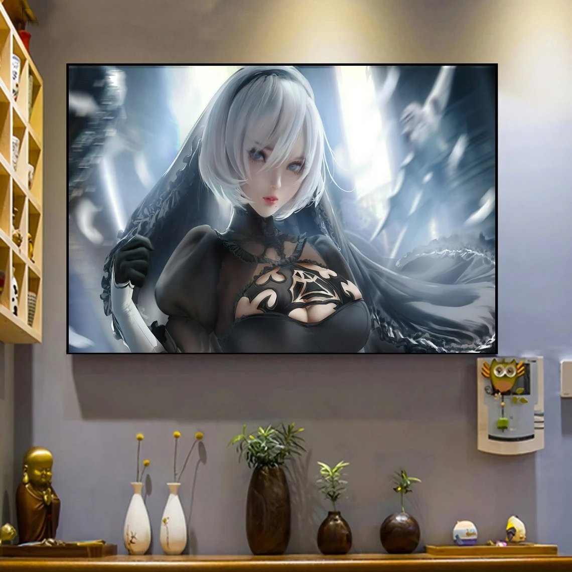 nier Game Poster Wall Art Canvas Painting Bedroom Living Room Home Decoration (No Frame)