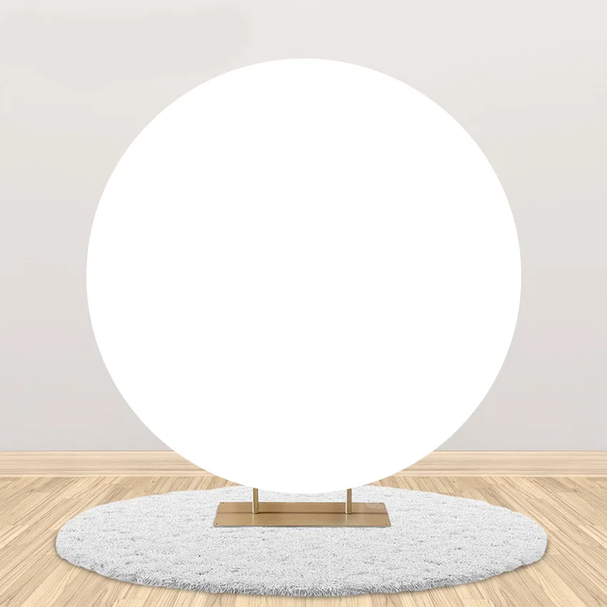 تخصيص غطاء خلفية مستديرة للزينة الزفاف استحمام الطفل عيد ميلاد تخصيص دائرة التصوير خلفية القماش الدعامة