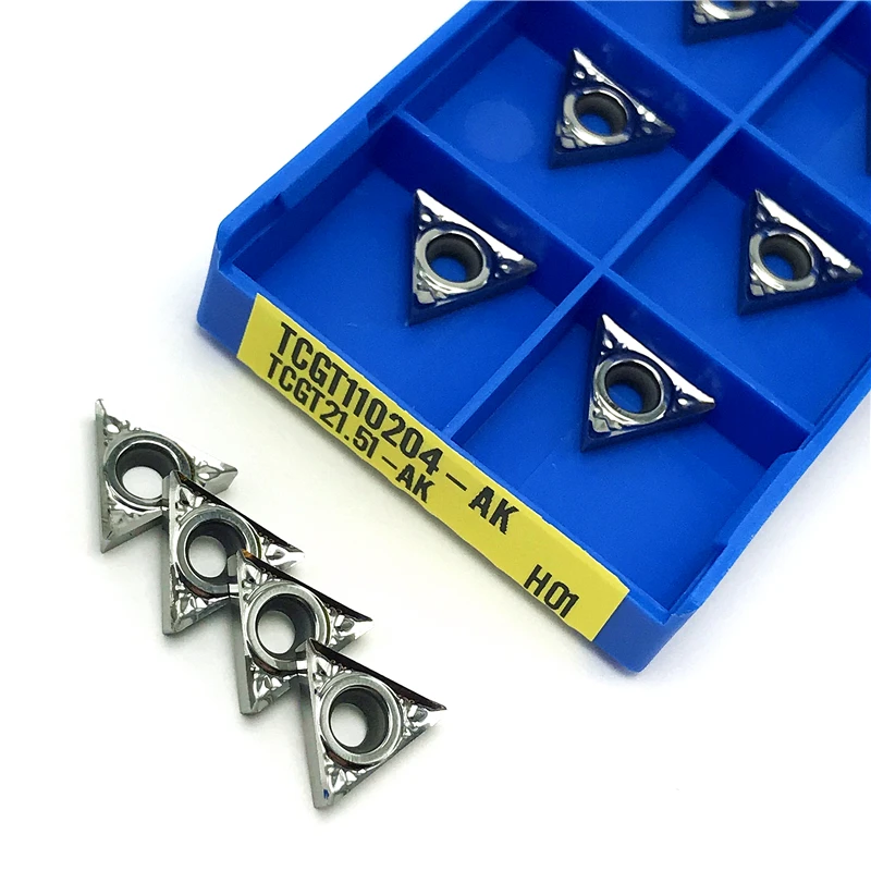 TCGT110202 TCGT110204 TCGT110208 AK H01 Aluminum Inserts turning tool metal lathe tools CNC carbide insert Cutting tool