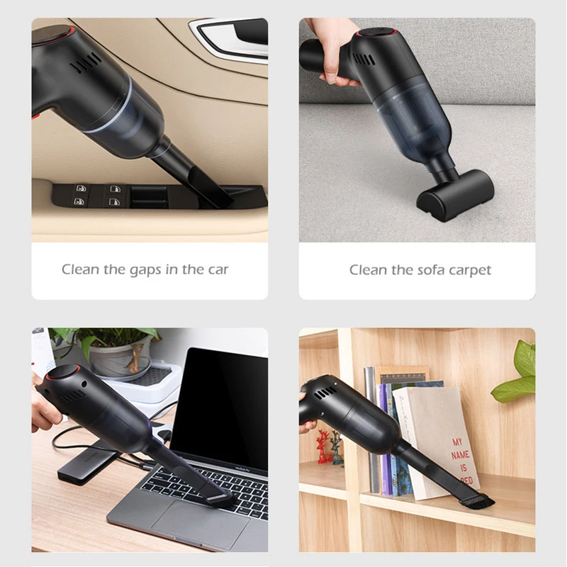 Handheld Vacuum Cleaner Mini Car Powerful Wireless stofzuiger Vacuum Cleaner for Car Home Pet Hair Quick Charge odkurzacz