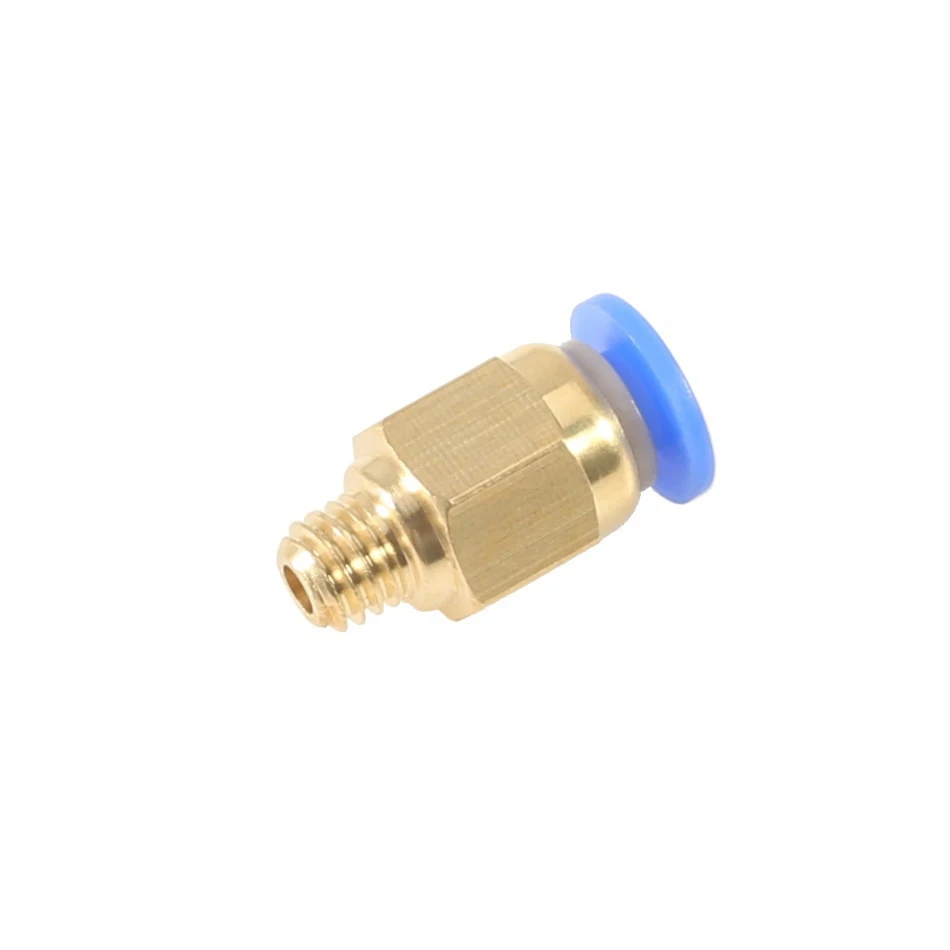 Conectores neumáticos para impresoras 3D, accesorios de extrusora de cabeza en J, acoplador rápido de tubo de PTFE, bowden PC4-01, 1,75mm, PC6-01, 3,0mm, 2 piezas