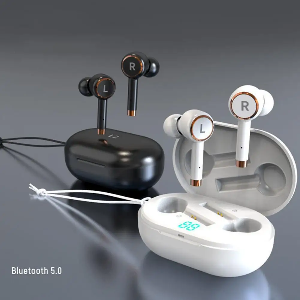 L2-TWS Bluetooth 5.0 Smart-touch In-ear Wireless Earphone Earbuds for Phone