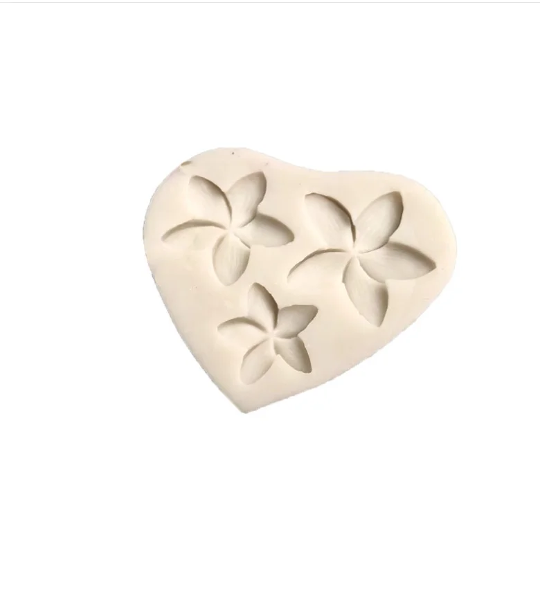 Aouke Triplet Flower Silicone Mold DIY Cake Baking Decorative Chocolate Mold Pudding Dessert Jewelry Silicone Mold