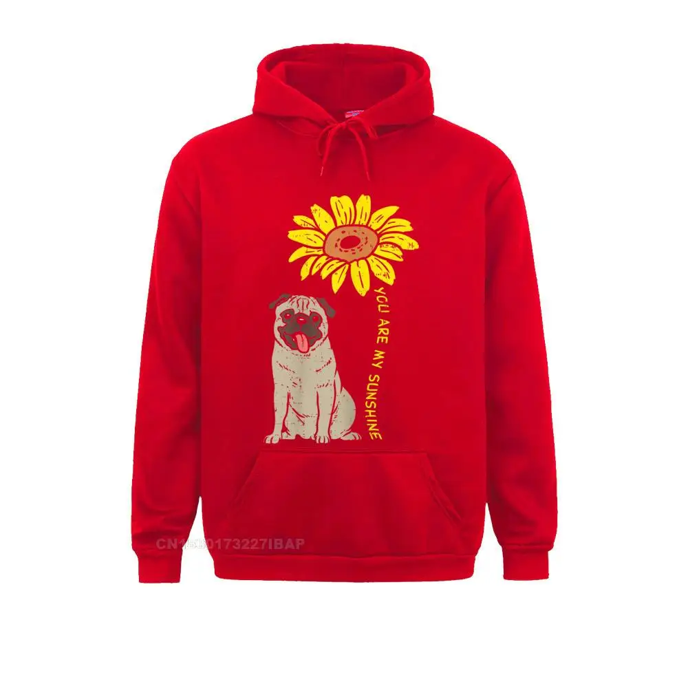 Sunflower Sunshine Pug Cute Animal Pet Dog Women Gift Manga Hoodies For Men Harajuku Sweatshirts Unique Sportswears Fashion