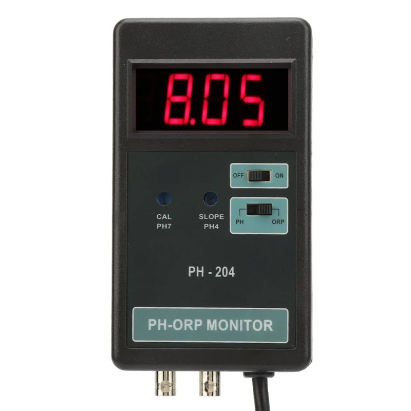 Digitale PH ORP Monitor di Precisione Portatile On-Line di Qualità Dell\'acqua pH Meter Acquari Sensore Elettrodo ORP Tester ATC di Blocco Dei Dati