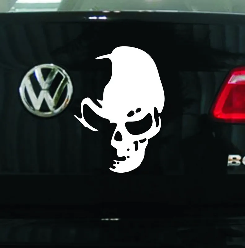 Car Stickers Skulls Ghost Devil Funny Reflective Decoration For Window Windshiled Bumper Trunk Motorcycles Laptop D2
