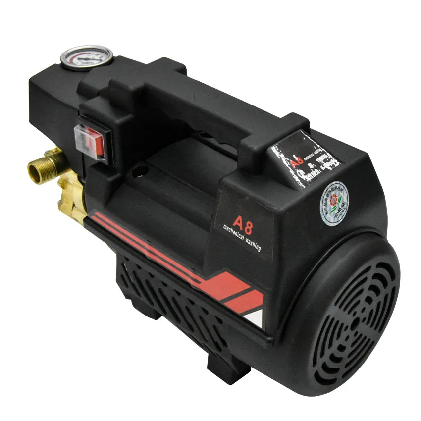 A8 máquina de lavar carro doméstico alta pressão máquina de lavar carro espuma pistola de água artefato lavagem de carro portátil bomba de arruela 220v 50 50hz 1800w