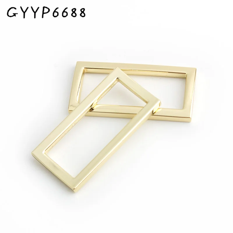 10-50-100pcs 38*15mm Light gold buckle Metal Square Buckle purse accessories parts Rectangular buckle