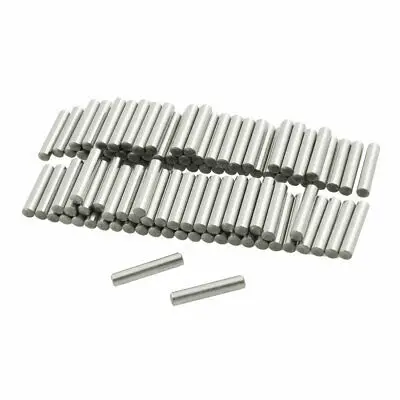 100 Pcs Stainless Steel 2.75mm x 15.8mm Dowel Pins Fasten Elements