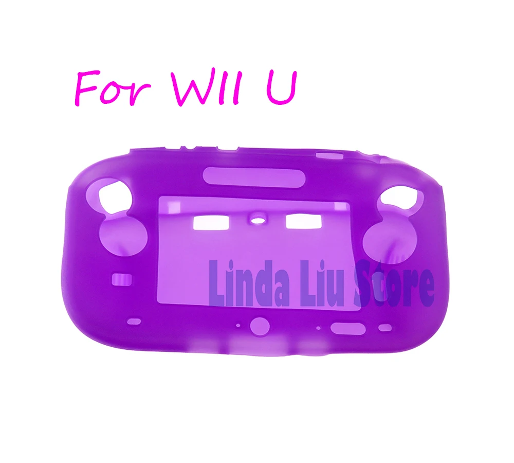 ChengChengDianWan 100pcs For Nintendo Wii U High quality Silicone case Gel Case Cover Skin Shell case for WIIU