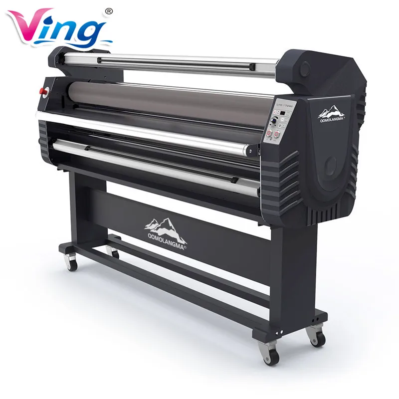 67in Wide Format Full-auto Roll-to-roll Electric Type Cold Laminator with Heat Assisted 110V Lamination Machine US Stock