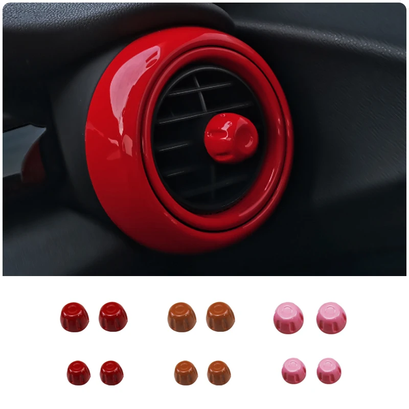 Car Air Conditioning Air Outlet Knob Decorative Cover For MINI ONE COOPER Clubman F55 F56 F57 Car Accessories Interior Styling