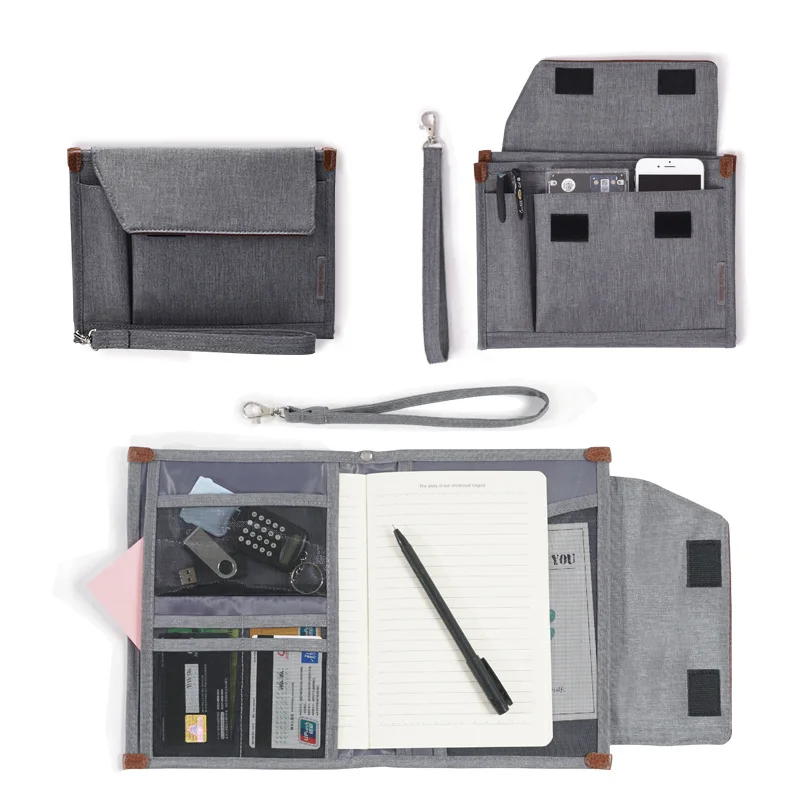 Travel Document Organizer Portable Student Storage Bag Notebooks Pencil Pen Case Holder Office Stationery Accessories