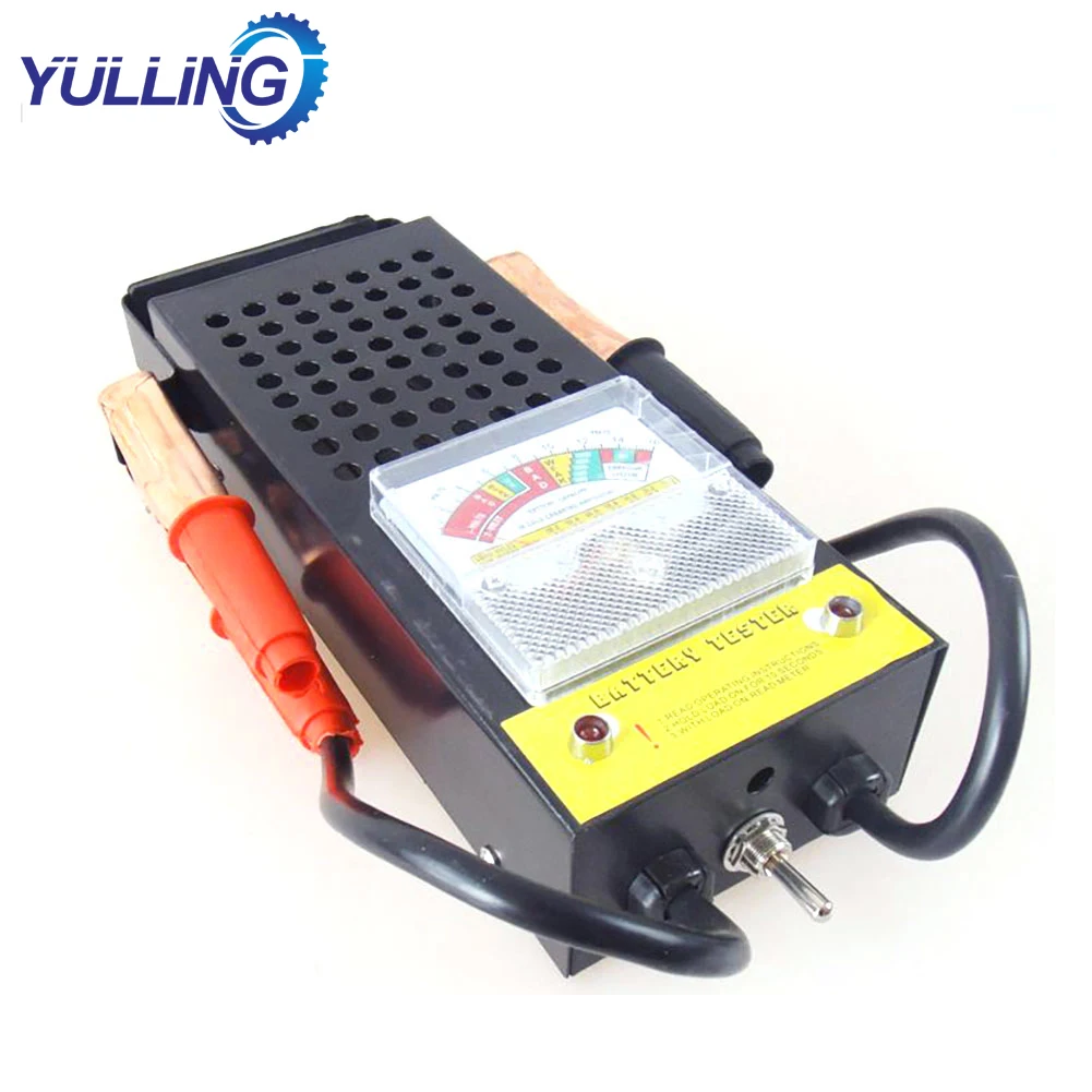 

YULLING 6V 12V Car Battery Tester Tool Portable 100Amp Metal Mechanics Tool Battery Load Tester Motorcycle Battery Tester Tool