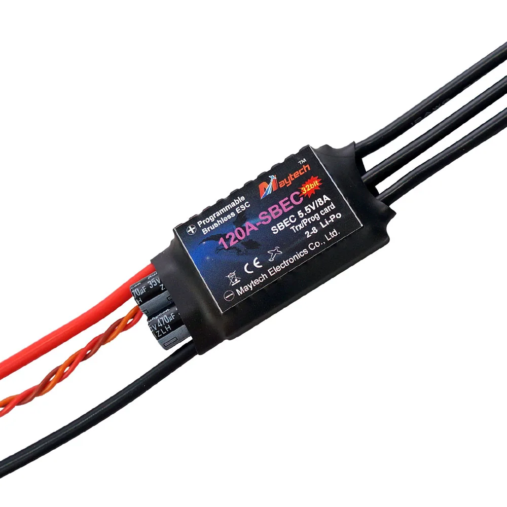 Maytech MT120A-SBEC-FP32 120A ESC Speed Controller Dc Motor Pwm For Radio Control Air Plane RC Airplane Aeroplane Kits