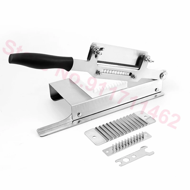 ใหม่สแตนเลสสตีลเครื่องตัดหยักเครื่องตัดแตงกวาหัวไชเท้าเครื่องตัดมันฝรั่งในครัวเรือน Commercial ตัดเครื่อง