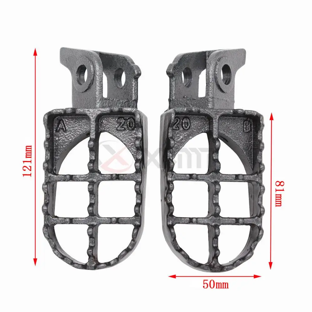 Motorcycle Foot Pegs Footrests Fits For Honda CR125 CR250 CR500 1988 1989 1990 1991 1992 1993 1994 Motocross Dirt Bikes