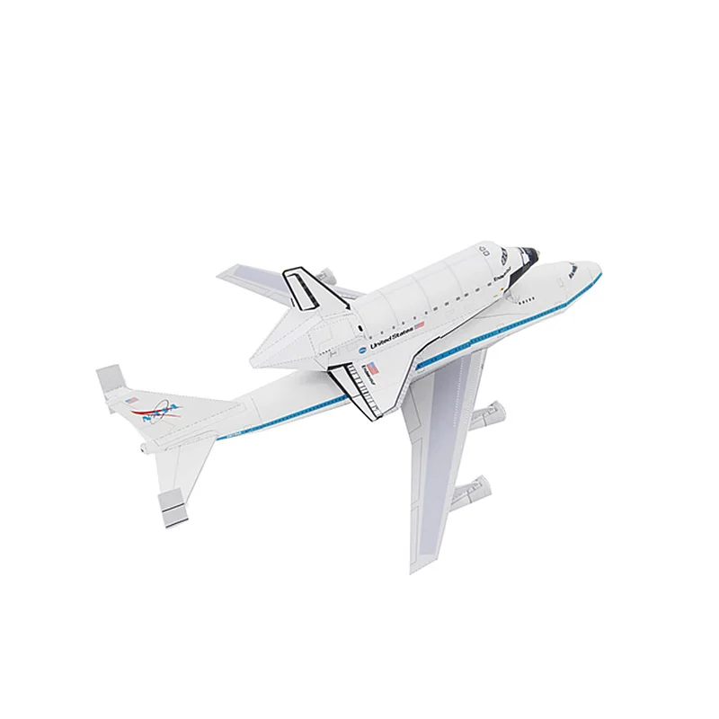 Boeing 747 Shuttle Carrier Aircraft Folding Art Origami Handmade 3D Paper Model Papercraft DIY Teens Adult Craft Toys ZX-011