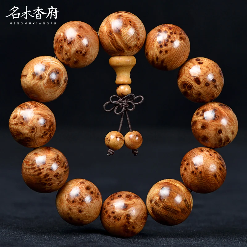 Authentic Taihang Yabai bracelets are full of tumor scars, sparrow eyes, beads bracelets, wenwan wooden beads, men's beads