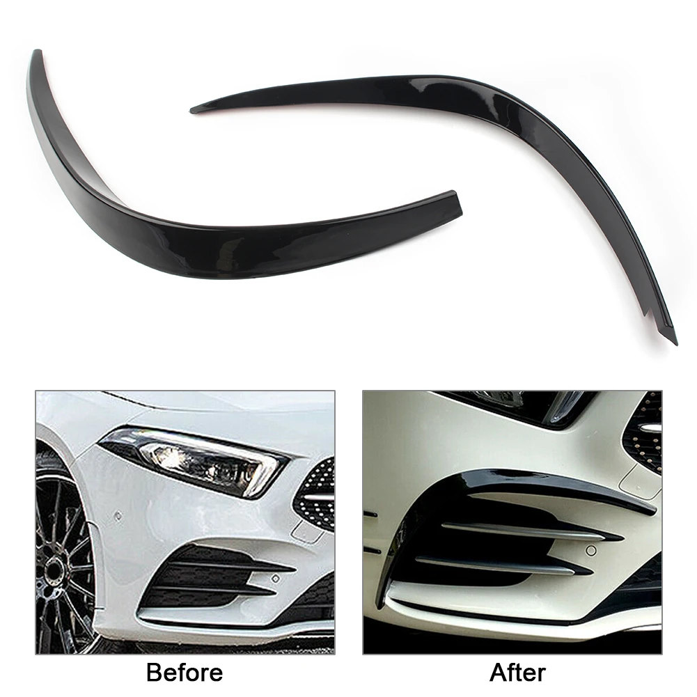 ABS Car Front Bumper Splitter Spoiler Canard For Mercedes Benz 2019 2020 W177 A-Class Sport A180 A200 A220 A260 A35 AMG