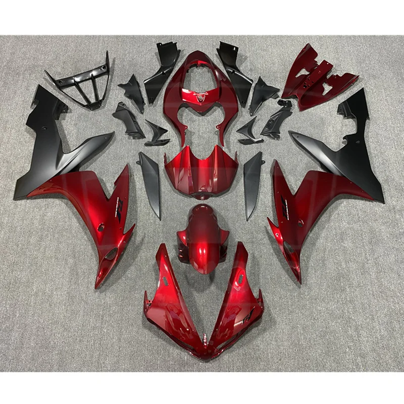 

For Yamaha YZF R1 YZFR1 2004 2005 2006 Motorcycle ABS Body Shell Fairing Kit, YZF1000 R1 04 05 06 Red and Black Bodywork Fairing