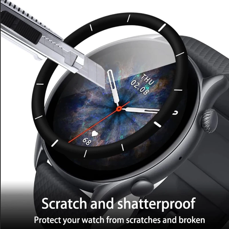 3D Curved Soft Edge Film Protection Cover For Huami Amazfit GTR 3/3pro/GTS3 GTR3 Pro Watch Screen Protector Accessories