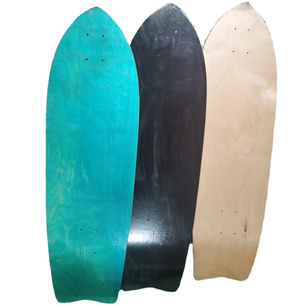 32 Inch Maple Skateboard Longboard Professional Carver Surf Land Surfboard For Men Women DIY Blank Skate Board Without Wheel