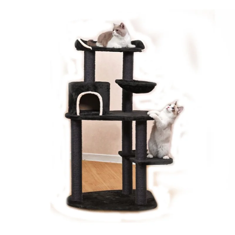 Factory direct Supply hot Selling And High Quality plush Cat Scratching Tree With ball toy