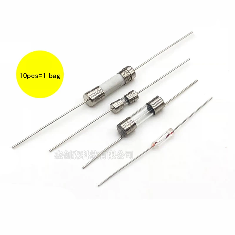 

10X DIP Glass Fuse Tube 3*10mm 1A 2A 3A 5A 250V PIN Ceramic Fuse