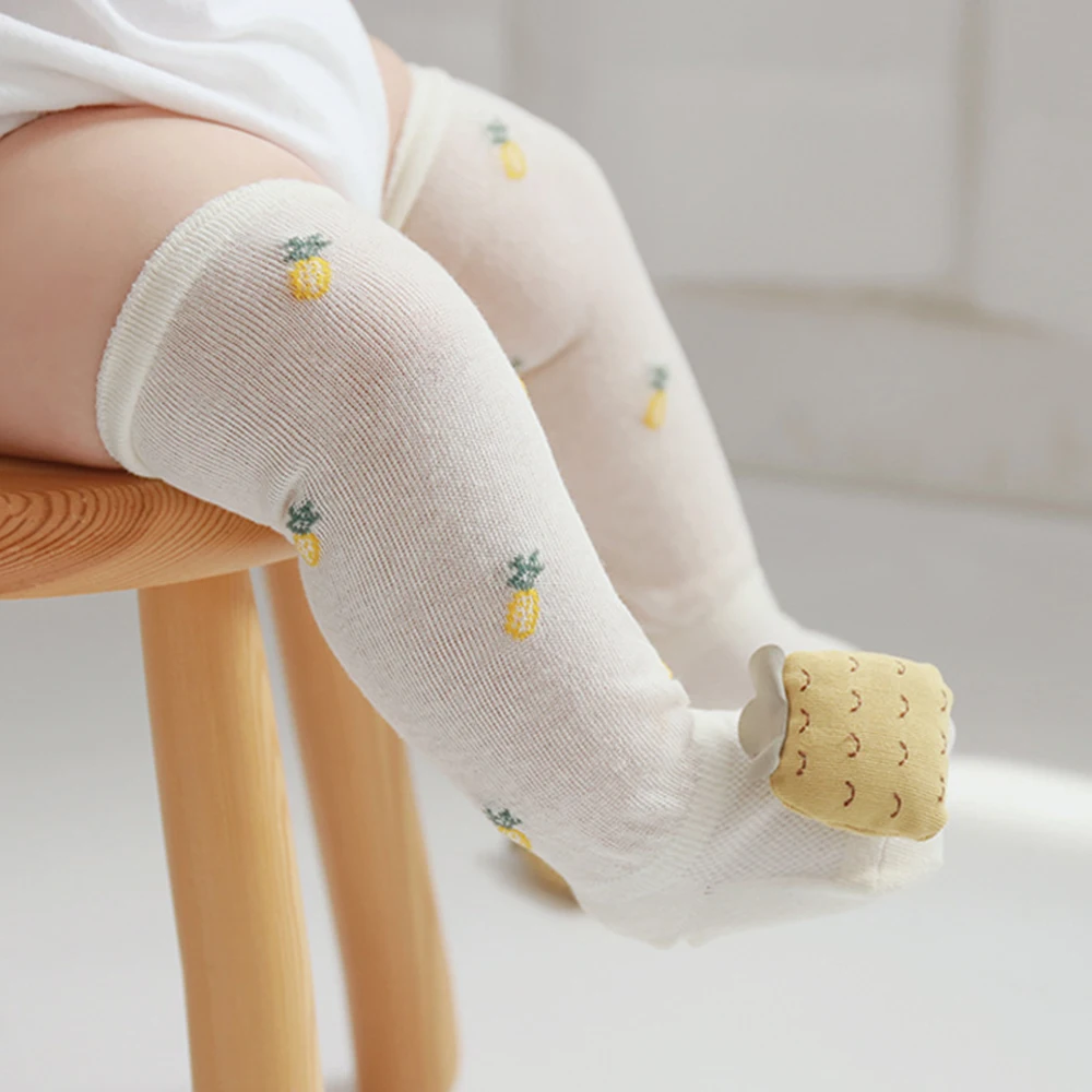 Baby Anti-mosquito Socks Breathable Over The Knee Newborn Socks Summer Thin Cartoon Cute Baby Long Tube Mesh Air Conditioning