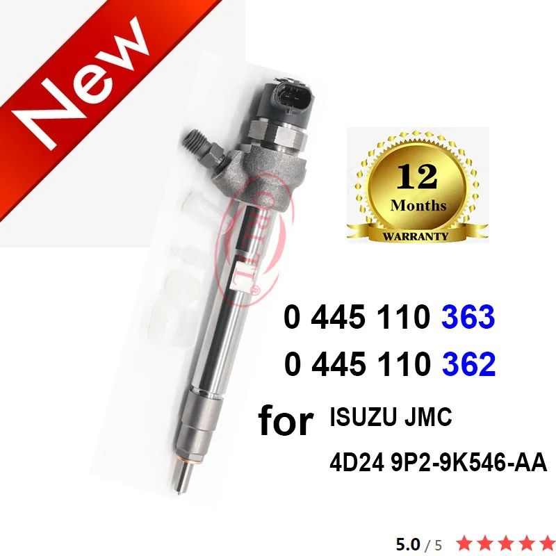 

0445110363 0 445 110 363 0 445 110 362 Diesel Common rail injector 0445110362 for ISUZU JMC 4D24 9P2-9K546-AA