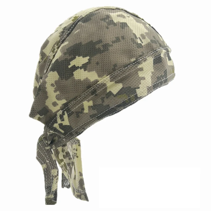 Diadema de camuflaje multifunción transpirable, pañuelo de cabeza de pirata para ciclismo, pañuelo deportivo para la cabeza, sombrero de senderismo