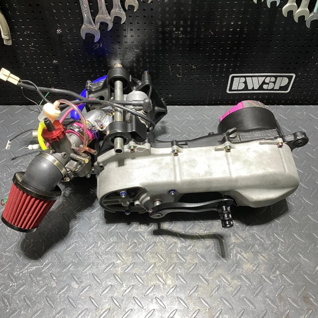 Engine 3WF 110cc JOG90 With Liquid Cooling System Full Complete Racing Edition Motor JOG Modification Black Edition