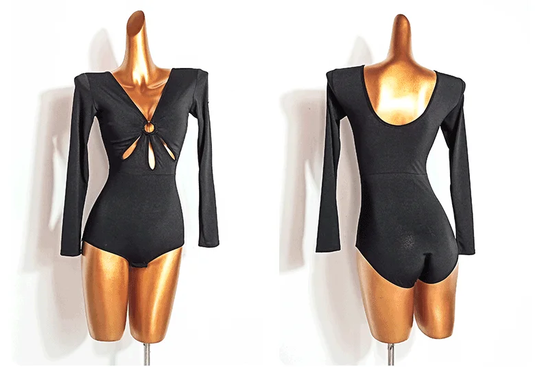 Bodysuit para a competição de dança de salão vestidos de dança de tango valsa padrão flamenco vestir traje corpo d0676 latin