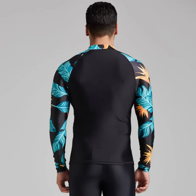 Quick Dry Compression Rash Guard for Men, Soft and Slim, Long Sleeve, Swim Surf Shirt, Basic Tee Tops, Quick Dry