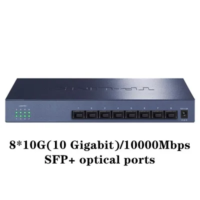 Tp-Link Tl-st1008f Alle 10 Gigabit Ethernet Switch Plug En Play Bieden 8 10 Gigabit Sfp + Optische Poorten 10gbe 10Gbps 10000Mbps