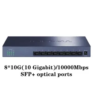 Tp-link 10gbe Switch 10gb Switch 10 Gigabit 10g Switch 10gbps Switch  10000mbps Optical Sfp+ Tl-st1008f 8 Ports Plug And Play - Network Switches  - AliExpress