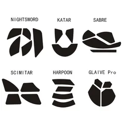 2 Sets/pack Mouse Feet Skates For Corsair NIGHTSWORD KATAR SABRE SCIMITAR HARPOON GLAIVE Pro Mice Glides
