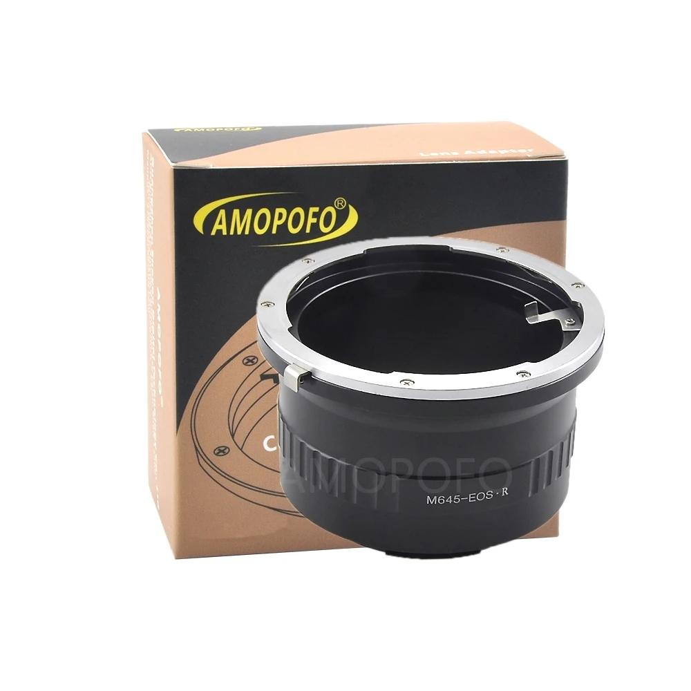 

M645 to EOS R Lens adapter, Compatible with Mamiya 645 (M645) Manual Focus Lens to & for Canon EOS R Full Famer Camera