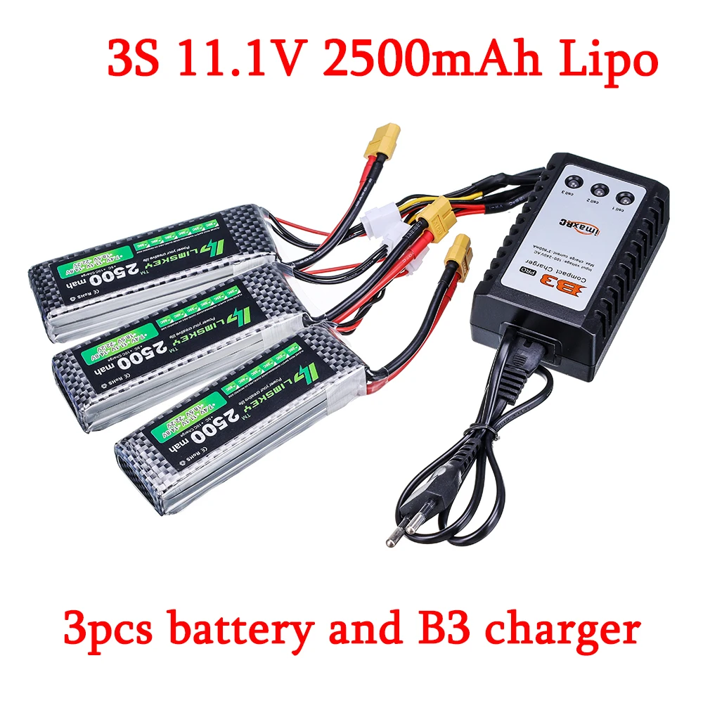 11.1V 2500mah Rechargeable battery For RC Car Boats Drones Airplane Helicopters Toys Robot Upgrade 1500mah 3s 11.1v Lipo Battery