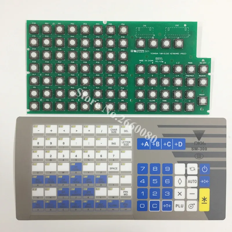 SM300 Keyboard & Key Sheet Internal Circuitry Inner Circuit Keypad Film for DIGI SM300P SM80XP Scale Accessoriess