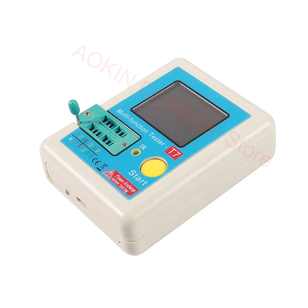 LCR-TC1 TCR-T7 Transistor Tester Multimeter TFT LCD Display ESR Dioda Triode Kapasitansi Resistor Meter NPN MOSFET Multimeter