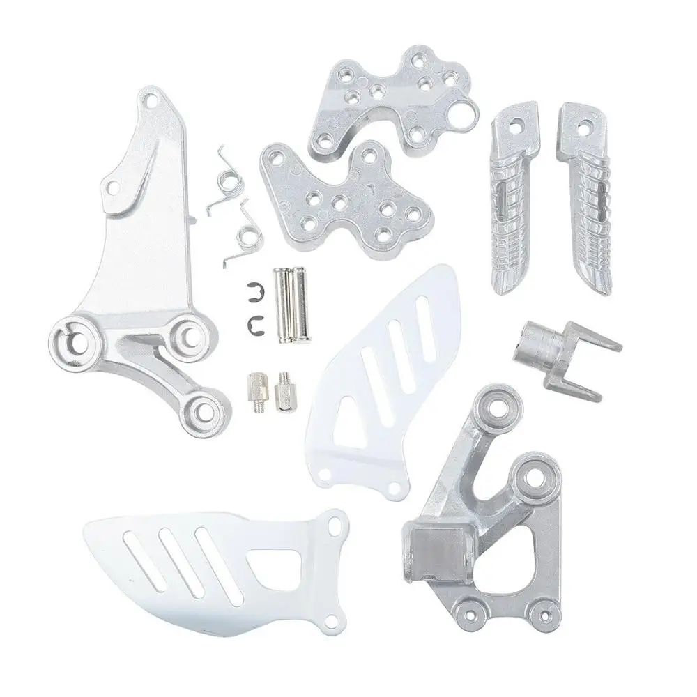 Motorcycle Front Footrest Foot Pegs Bracket Set For SUZUKI GSXR 600/750 2006-2010 2007 2008 2009 Aluminum alloy