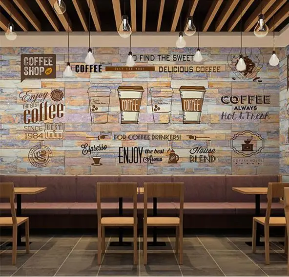 

3D Mural Photo Wallpaper Art Decor Personalize Large Murals Restaurant Coffee Shop Store Backside Paper Custom Size