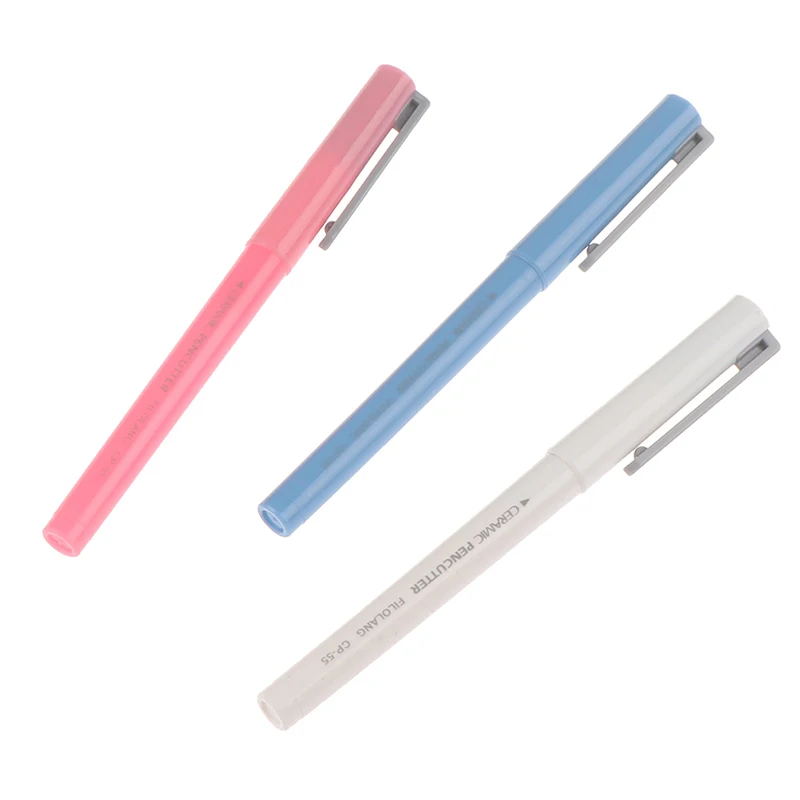 1pc Paper Cutter Creative Pen Shaped Safety Ceramic Diamond Painting Parchment Paper Cutter Tip No Rust Durable Home DIY Tool