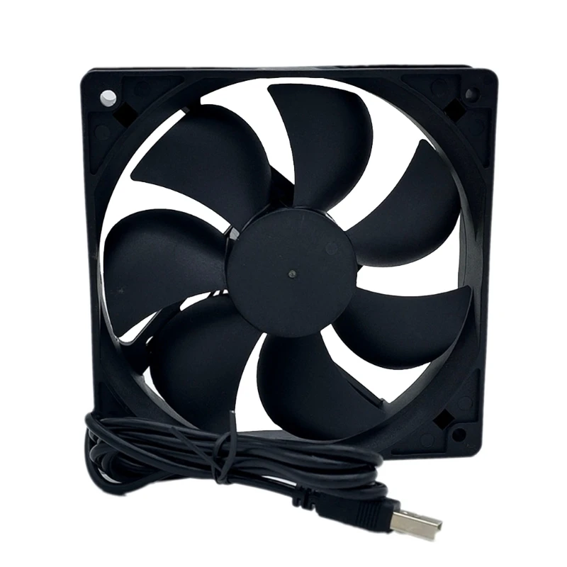 Ventilador sin escobillas para ordenador, dispositivo de refrigeración de 120x120x25mm, 12025, 5V CC, 2200RPM, USB, 2 pines, rodamiento de bolas Dual, enfriador 24BB